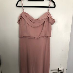 Jenny Yoo collection long bridesmaid dress